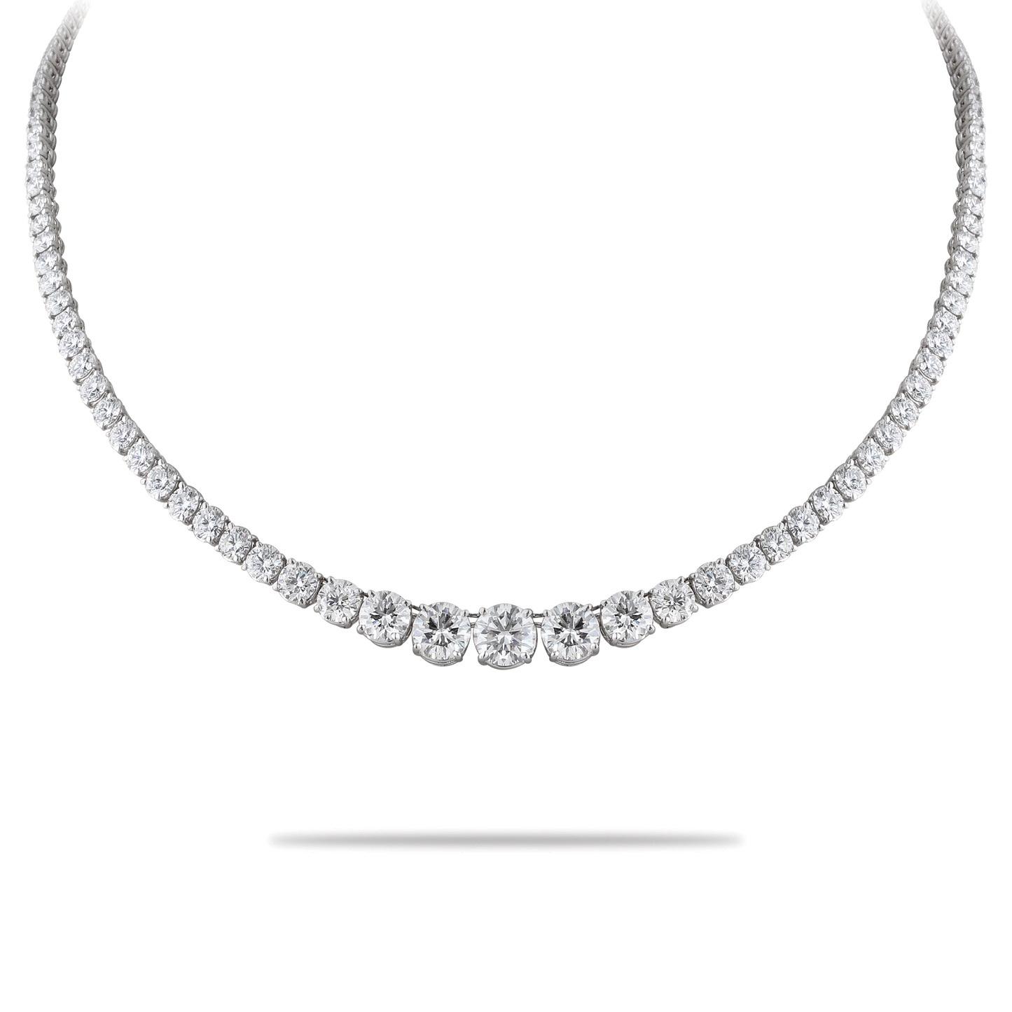 Rivière, Round, 1.35ct Center.