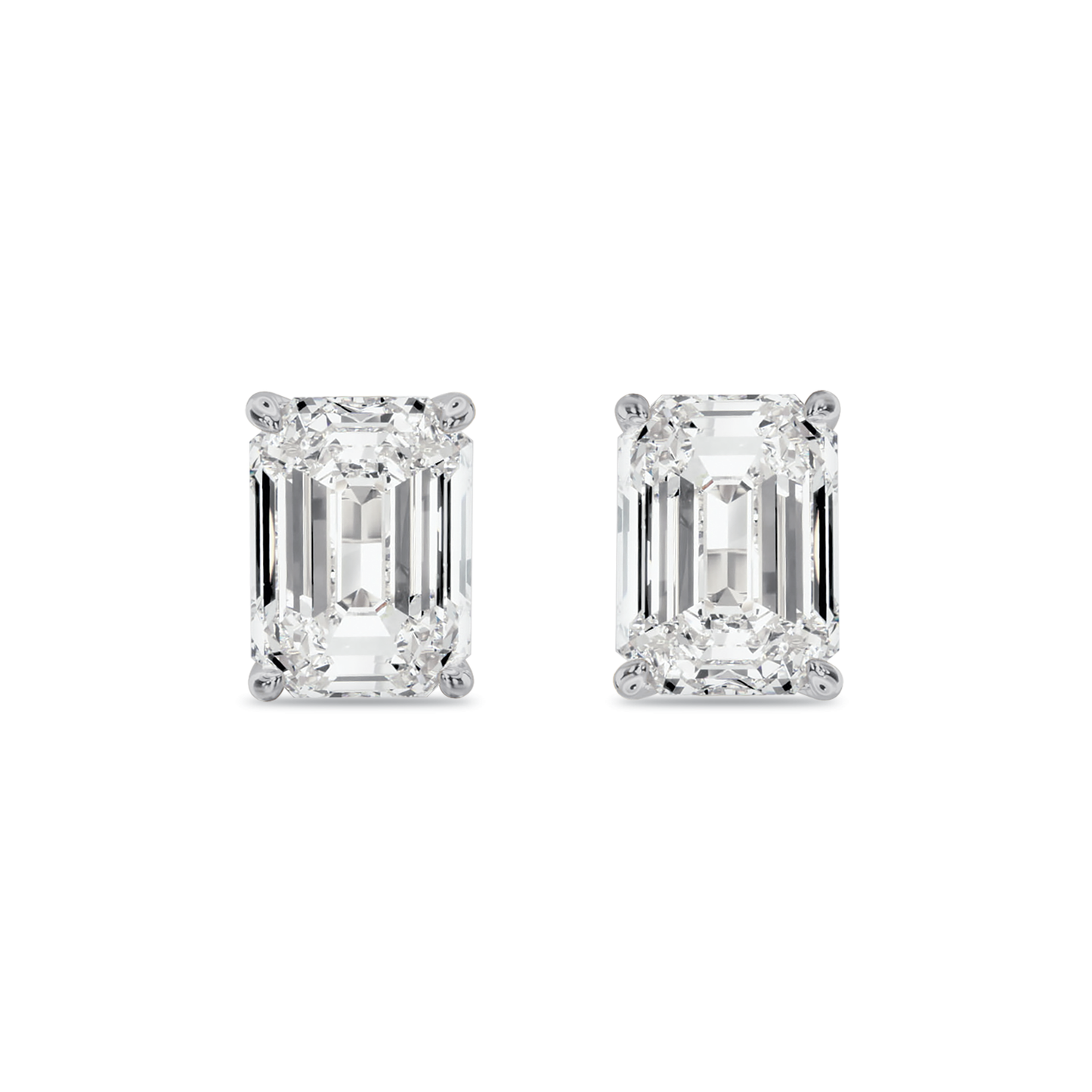 Emerald Cut Studs