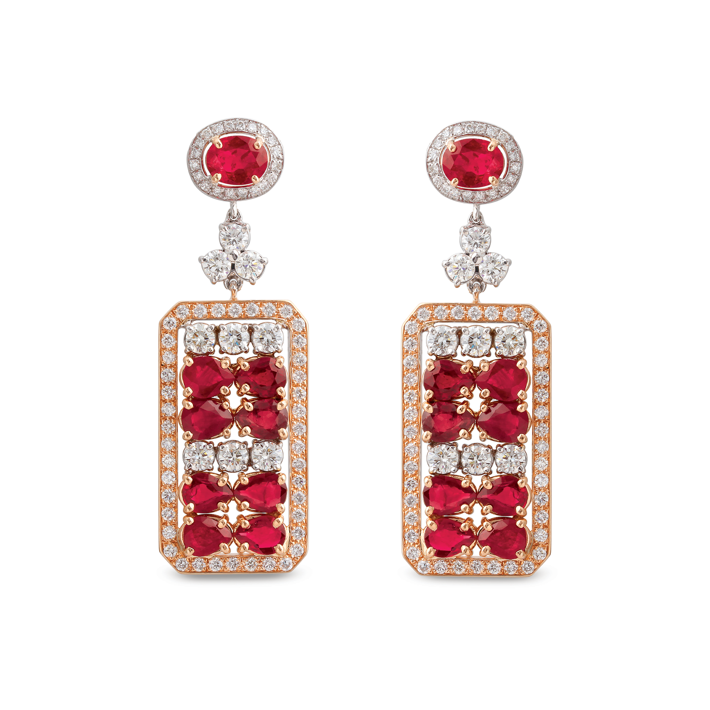 La Tablette Rouge Earrings