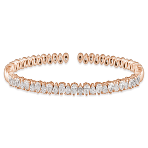 Bracelet Aionia taille poire en or rose par George Hakim