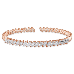 Bracelet Aionia taille marquise en or rose par George Hakim
