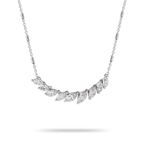 Pendentif Aionia taille marquise en or blanc par George Hakim