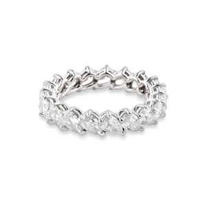 Alliance, taille poire, 0,16 carat, en or blanc par George Hakim