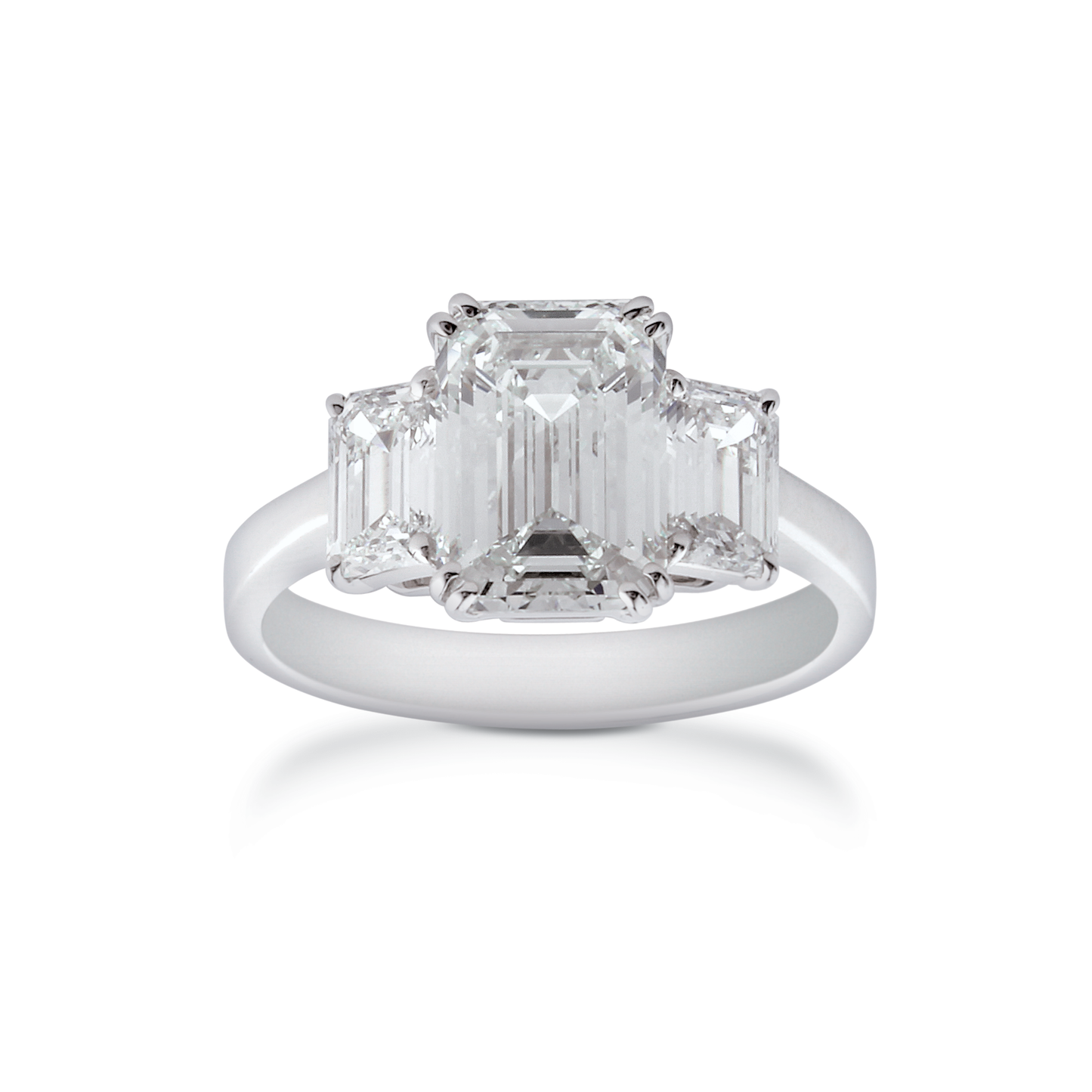 Engagement Ring, Emerald Cut