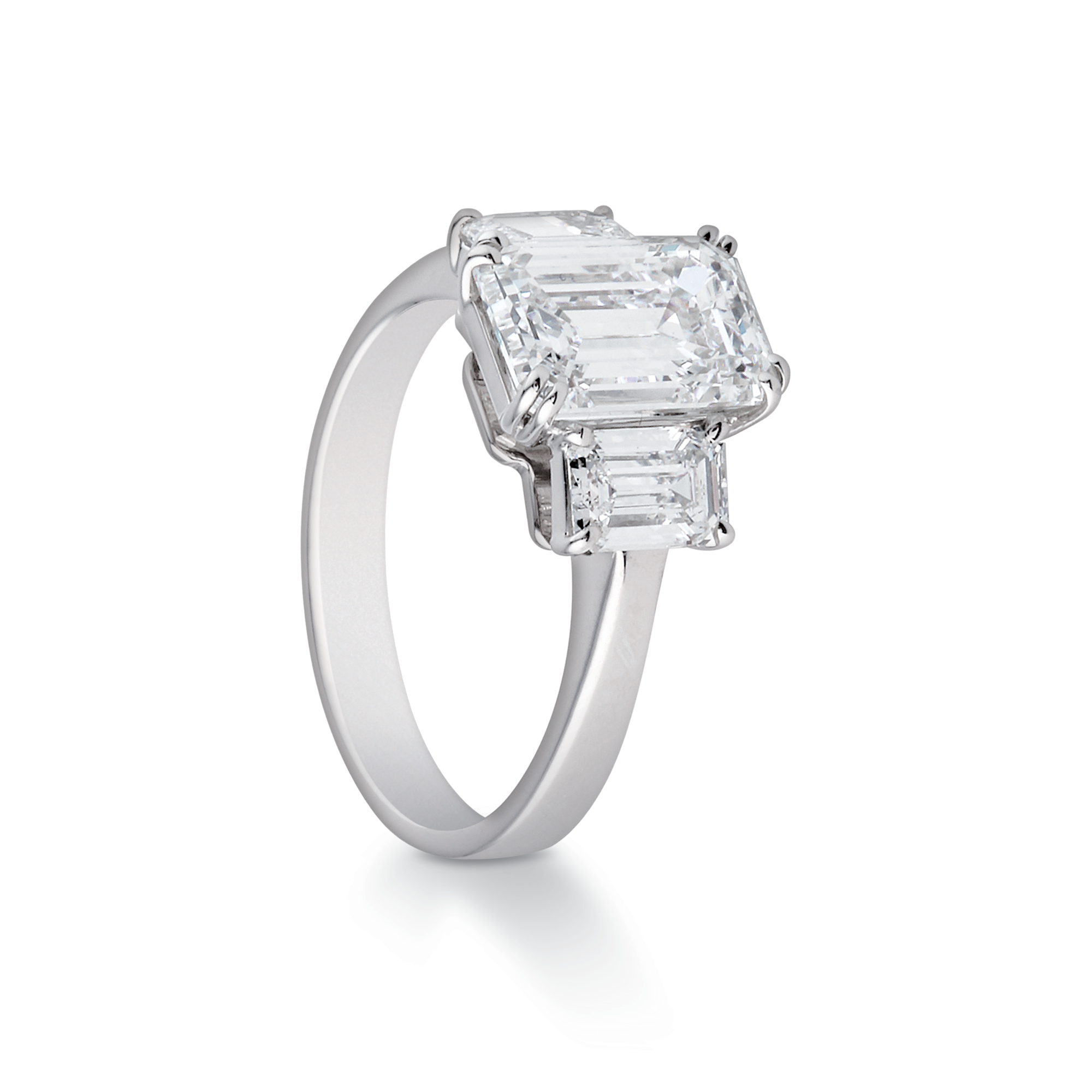 Engagement Ring, Emerald Cut