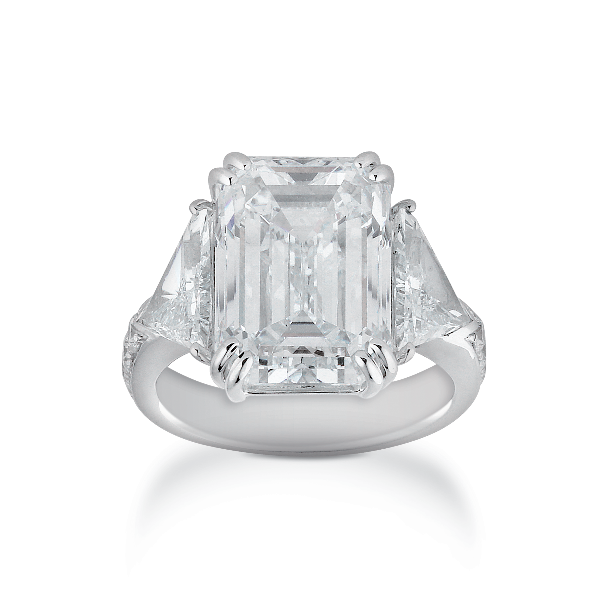 Engagement Ring, Emerald Cut