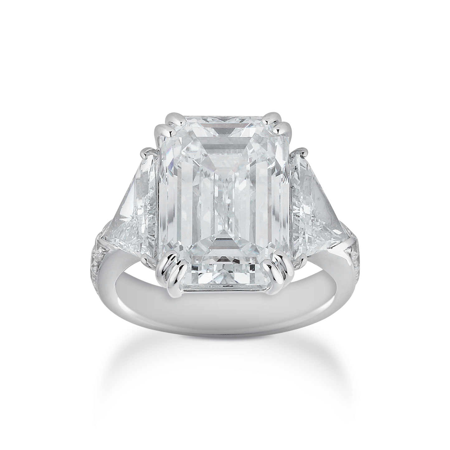 Engagement Ring, Emerald Cut
