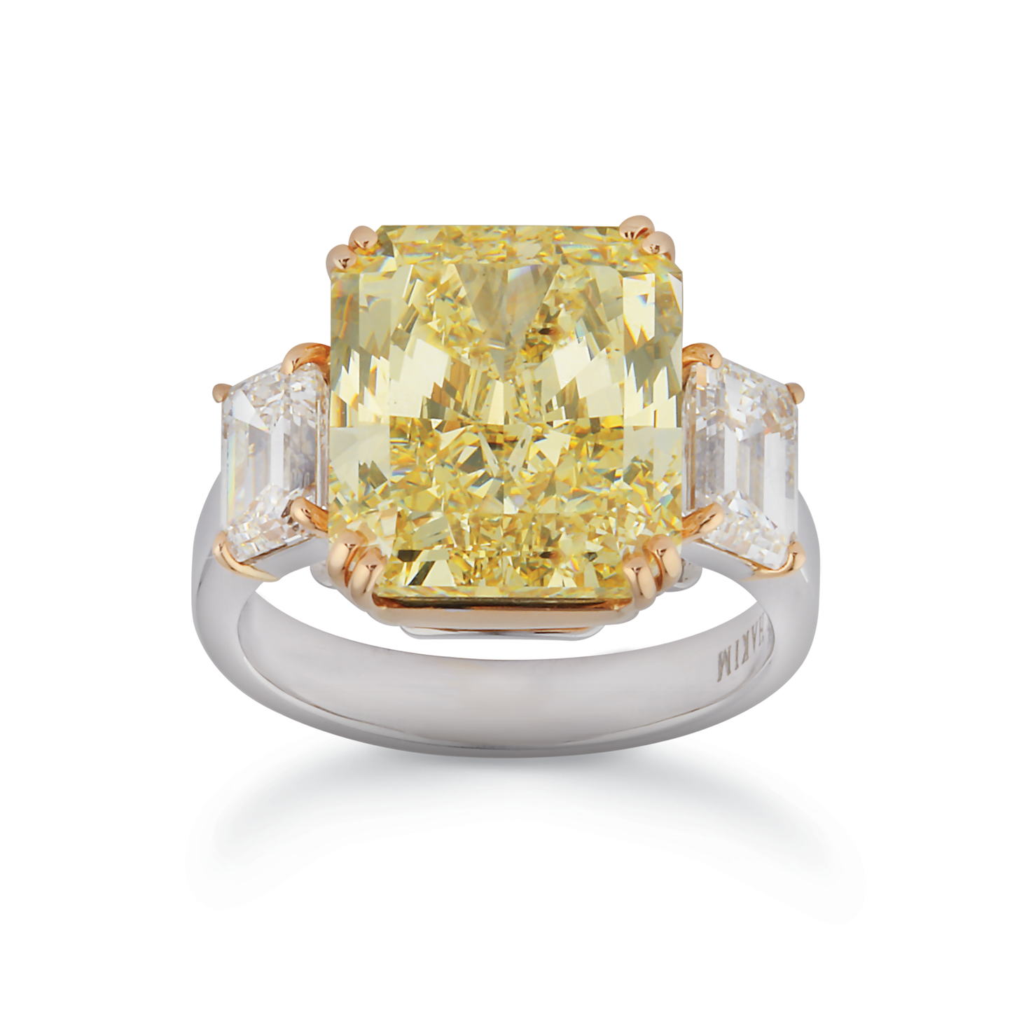 Engagement Ring, Yellow Radiant
