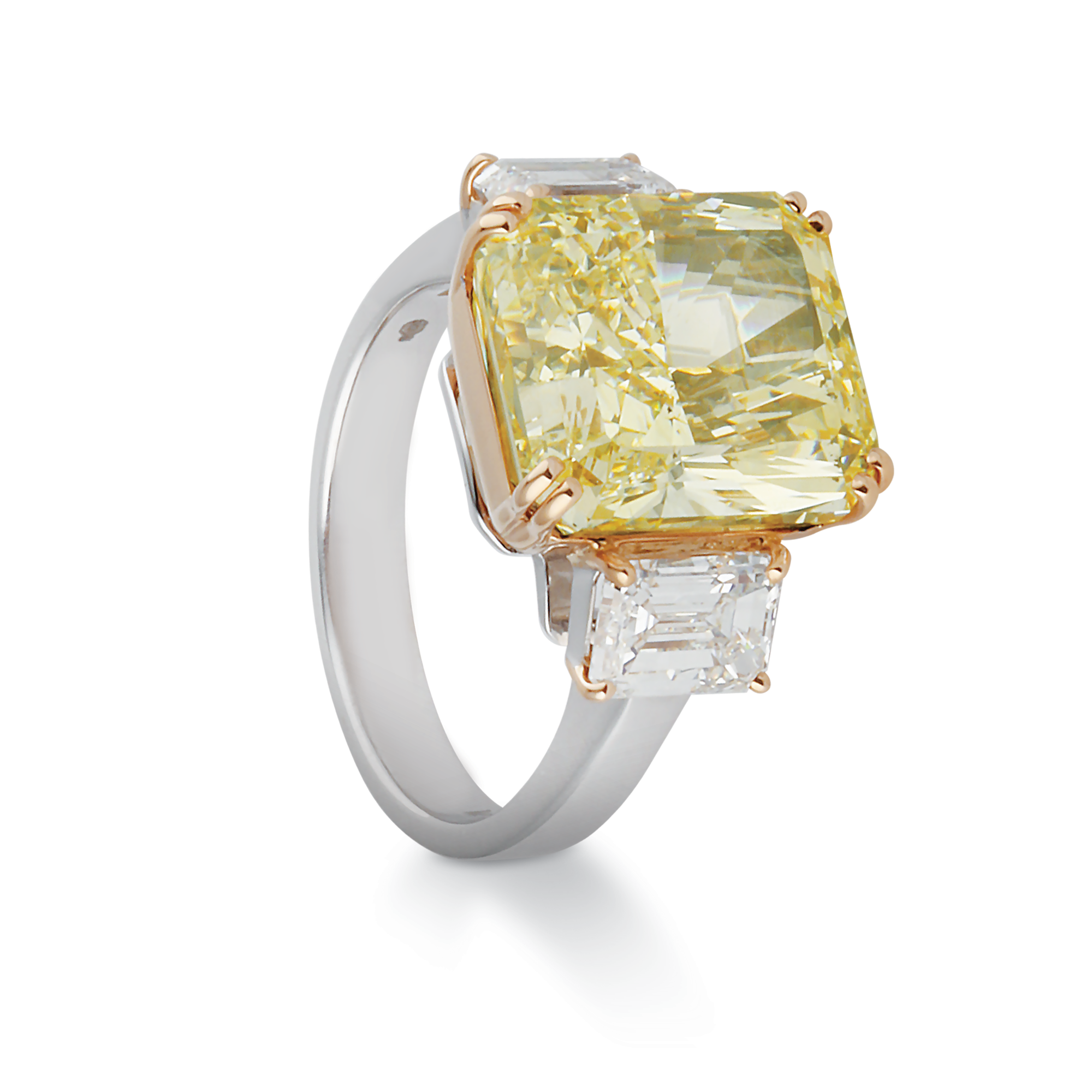 Engagement Ring, Yellow Radiant
