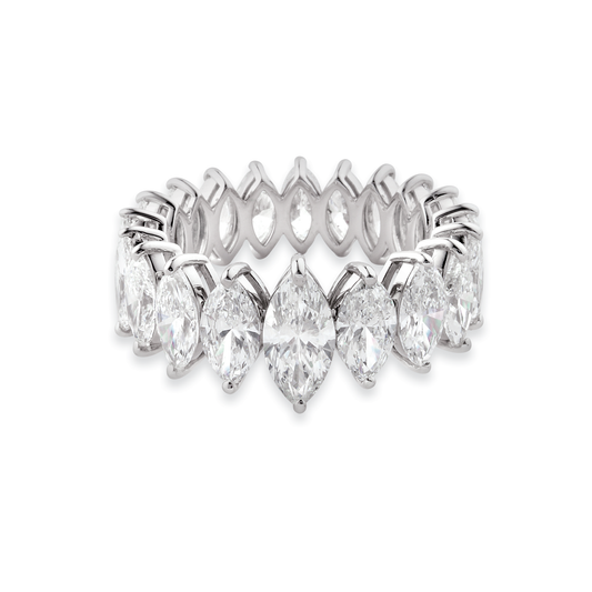 Wedding band, Marquise Cut