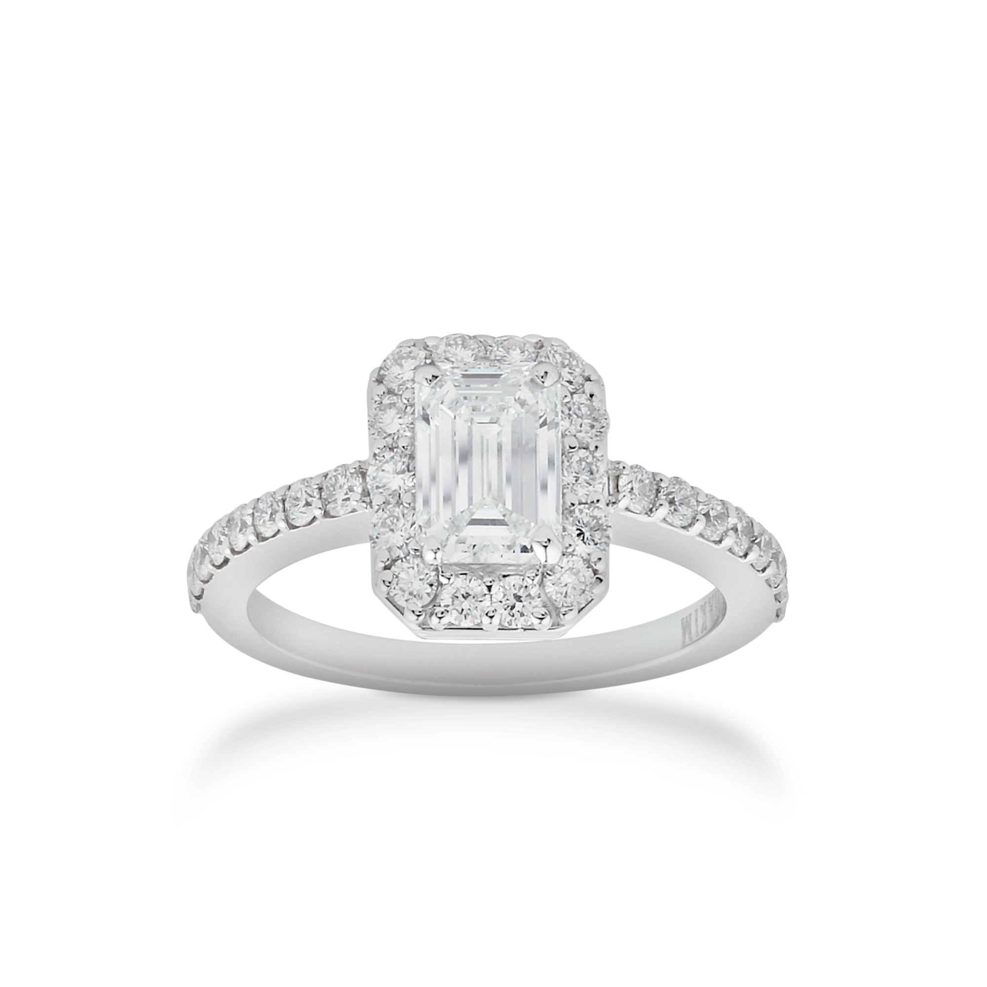 Engagement Ring, Emerald Cut