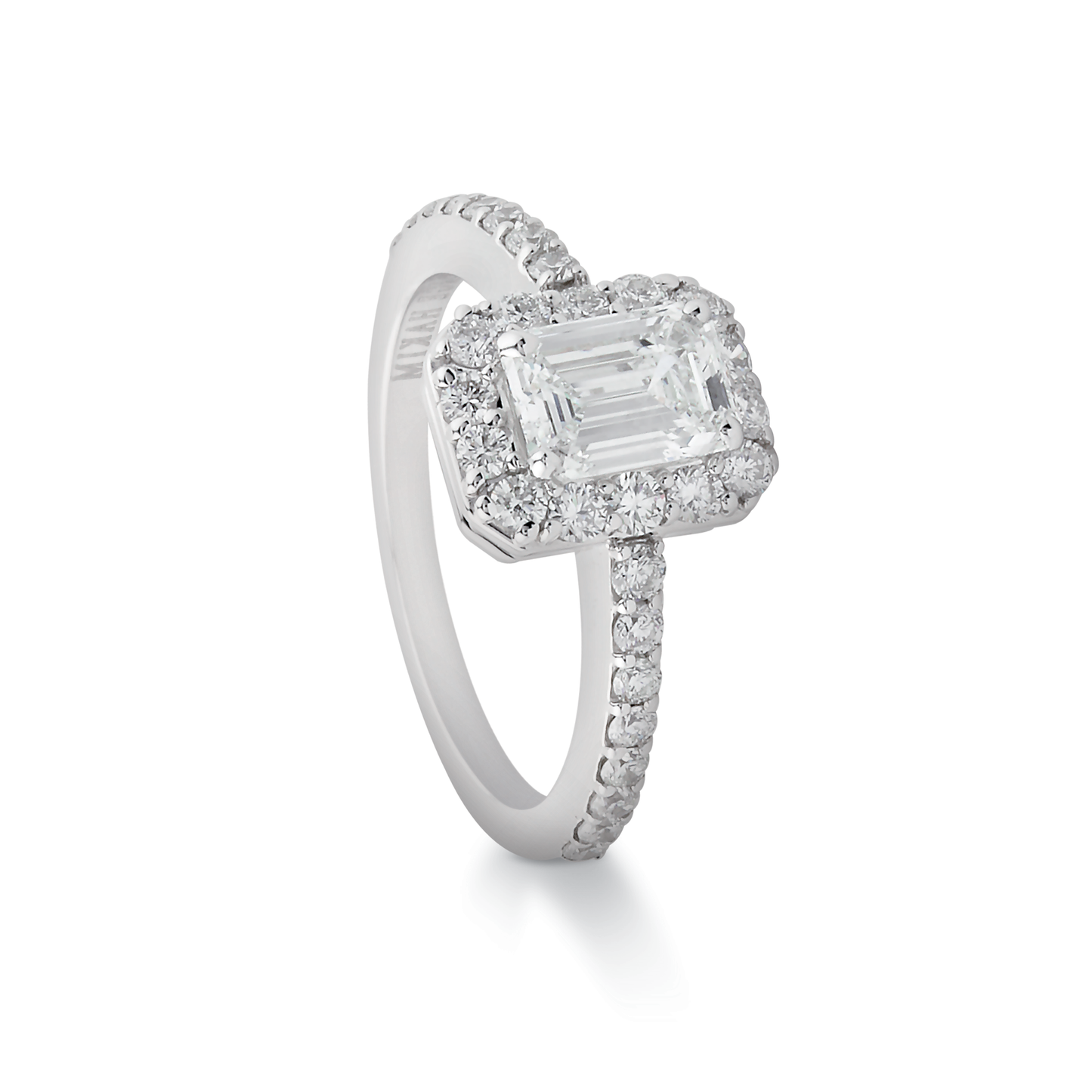 Engagement Ring, Emerald Cut