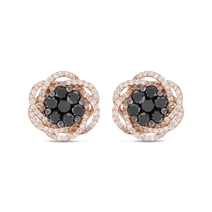Boucles d’oreilles Bloom, petit modèle, en or rose par George Hakim