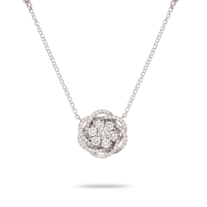 Pendentif Bloom, petit modèle, en or blanc par George Hakim