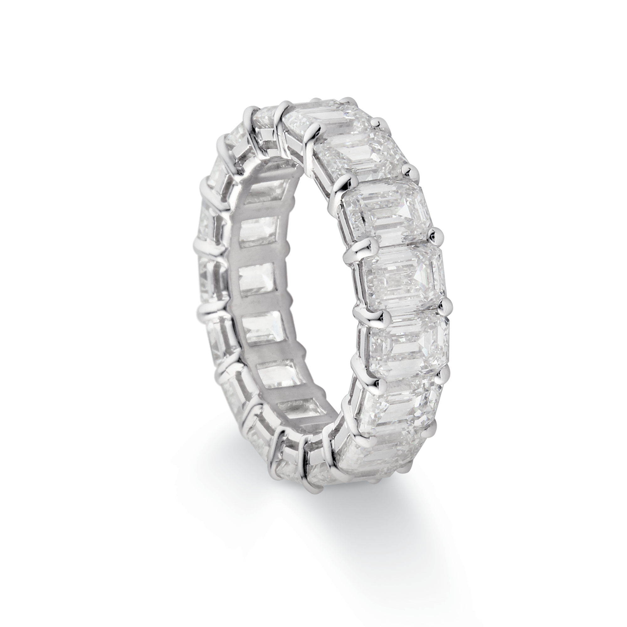 Wedding Band, Emerald Cut, 0.50