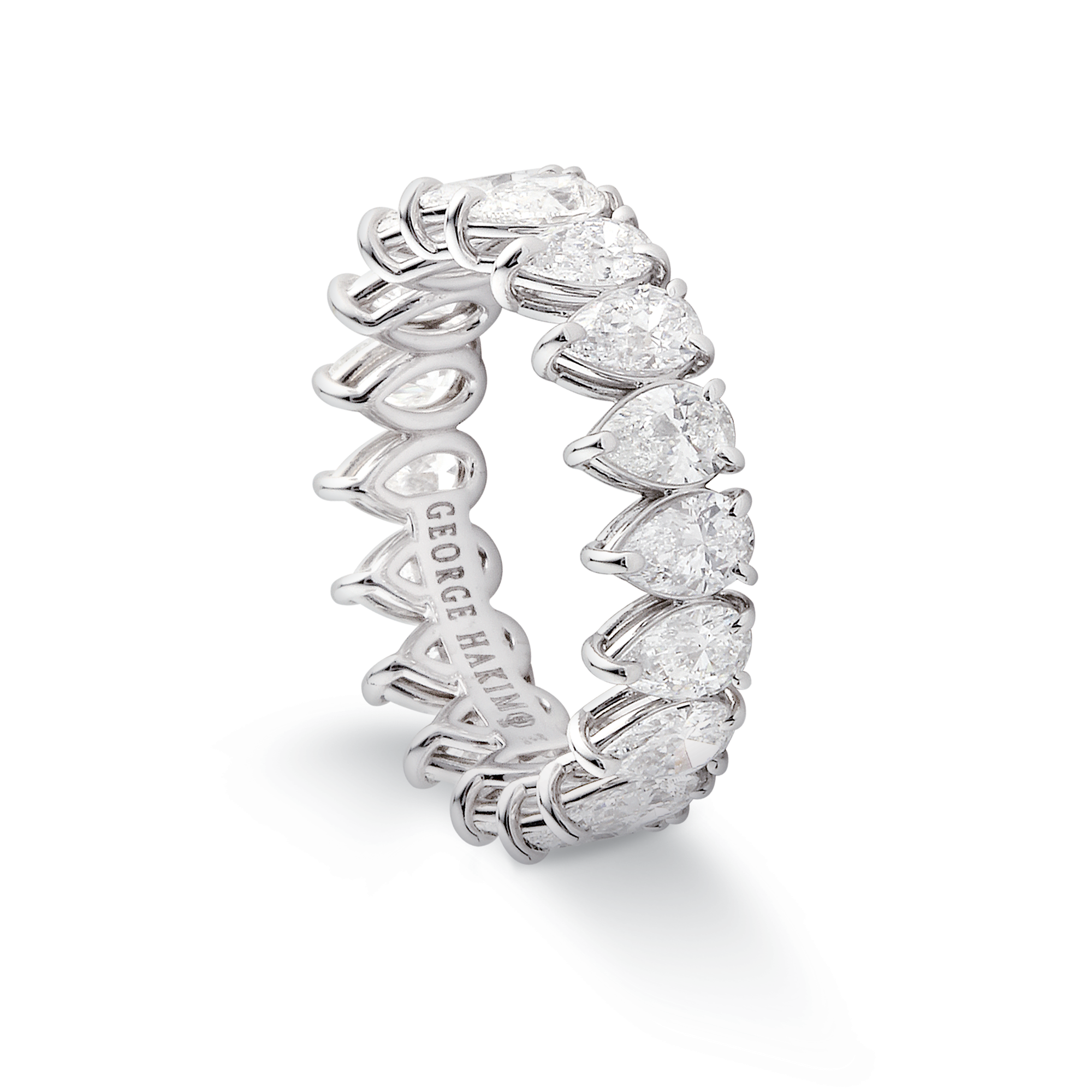 Wedding Band, Pear, 0.19