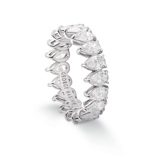 Wedding Band, Pear, 0.19