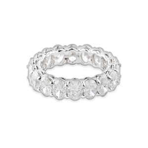 Alliance, taille ovale, 0,32 carat, en or blanc par George Hakim