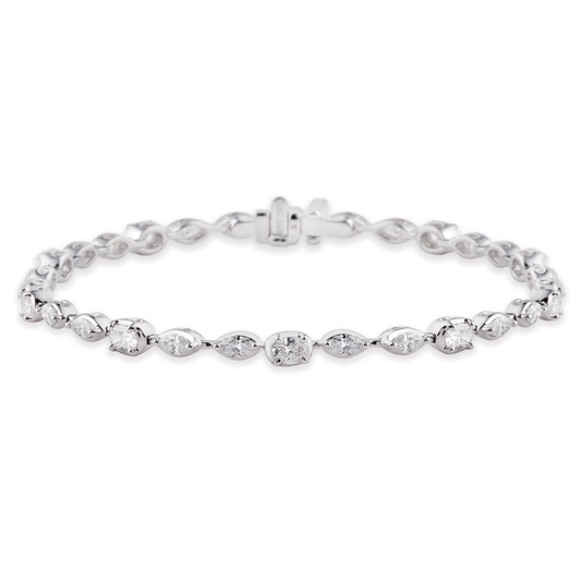 Tennis Bracelet, Mixed Cuts