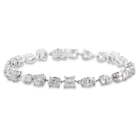 Tennis Bracelet, Mixed Cuts