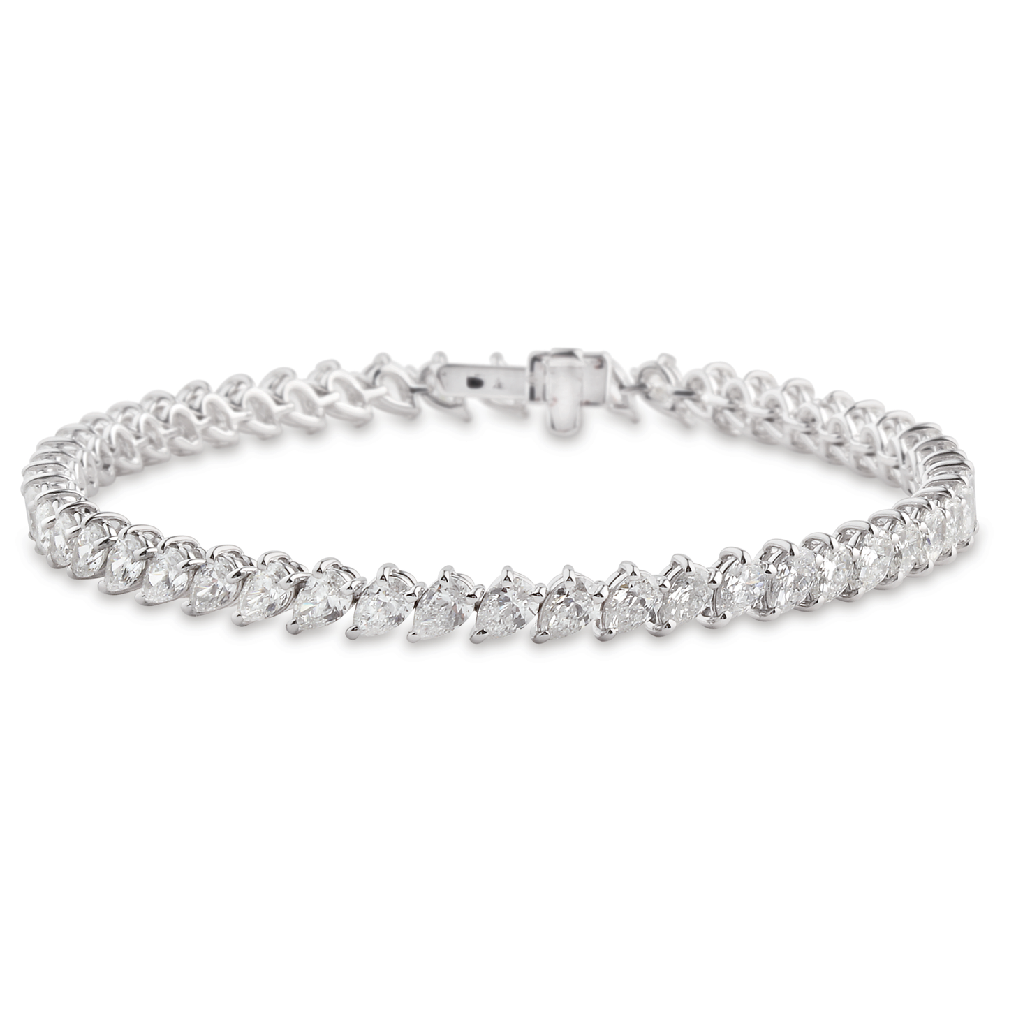 Tennis Bracelet, Pear, 0.13