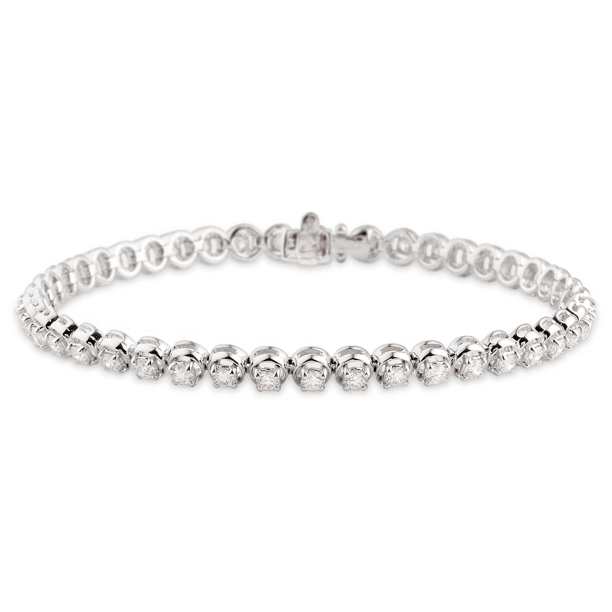 Tennis Bracelet, Mounted Round, 0.04