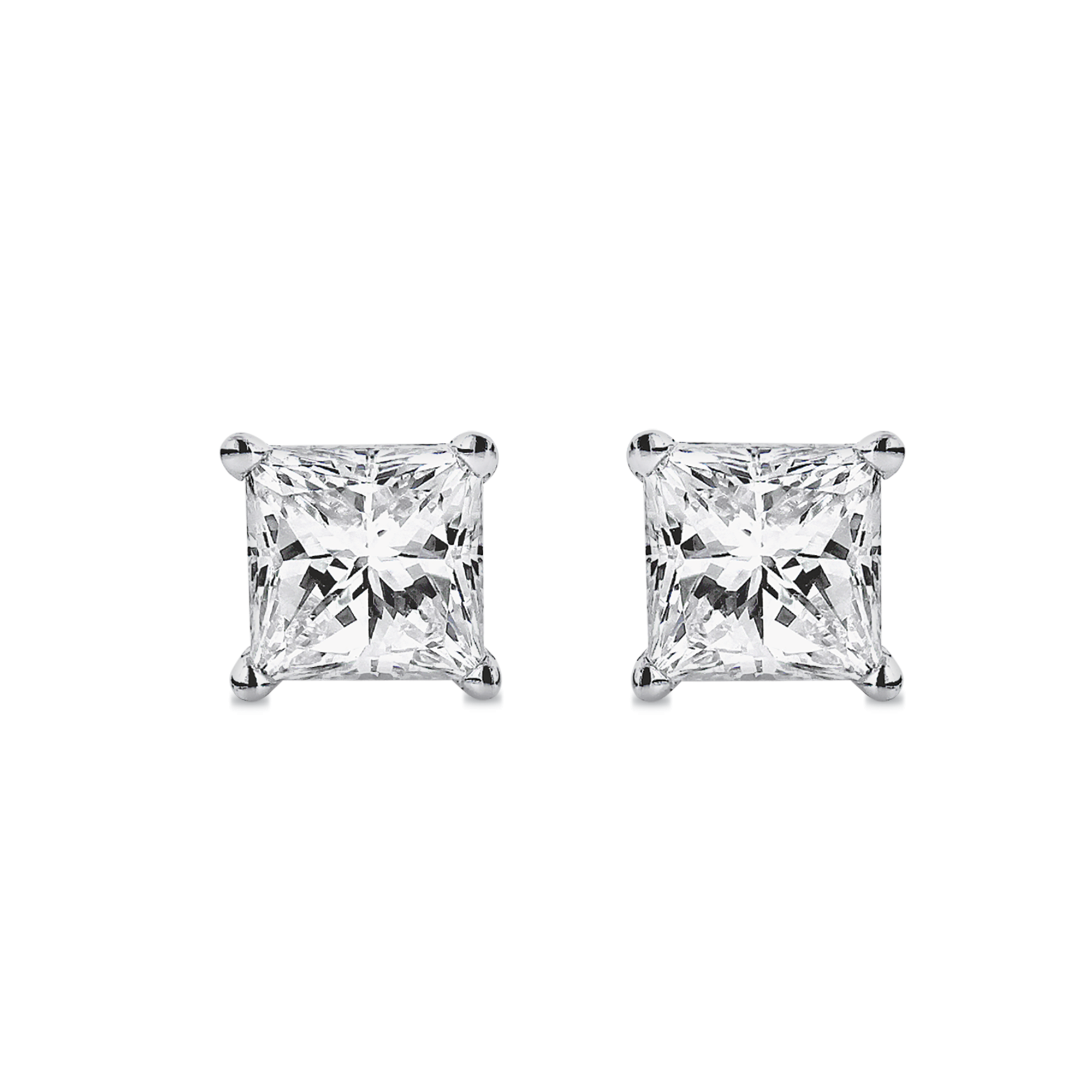 Princess Cut Studs