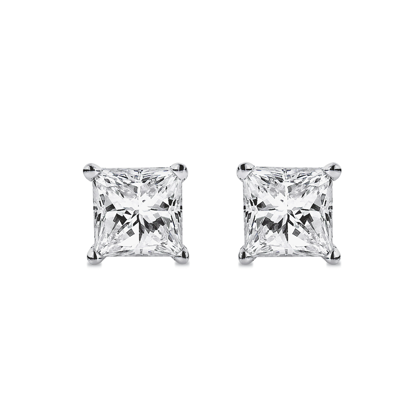 Princess Cut Studs