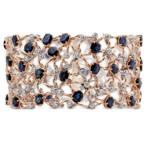 Bracelet Céleste Nocturne en or blanc et rose par George Hakim