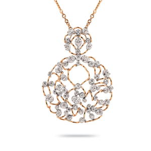 Pendentif Céleste Nocturne en or blanc et rose par George Hakim