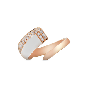 Bague Glam, modèle classique, en or rose par George Hakim