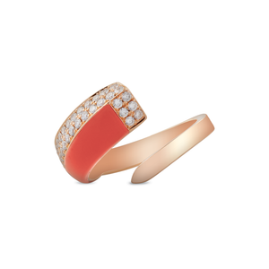 Bague Glam, modèle classique, en or rose par George Hakim