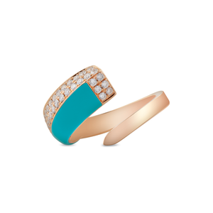 Bague Glam, modèle classique, en or rose par George Hakim