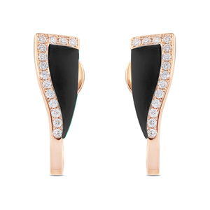 Boucles d’oreilles Glam en or rose par George Hakim