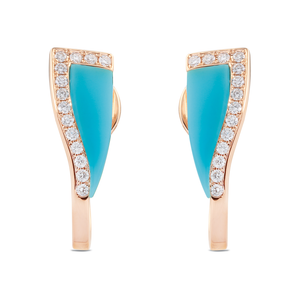 Boucles d’oreilles Glam en or rose par George Hakim