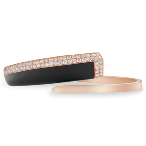 Bracelet Glam, grand modèle, en or rose par George Hakim
