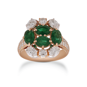 Bague Mini Kai en or blanc et rose par George Hakim