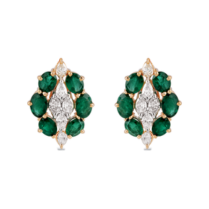 Boucles d’oreilles Kai en or blanc et rose par George Hakim