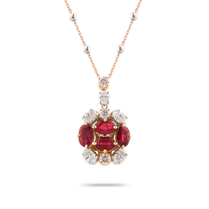 Pendentif Mini Kai en or blanc et rose par George Hakim