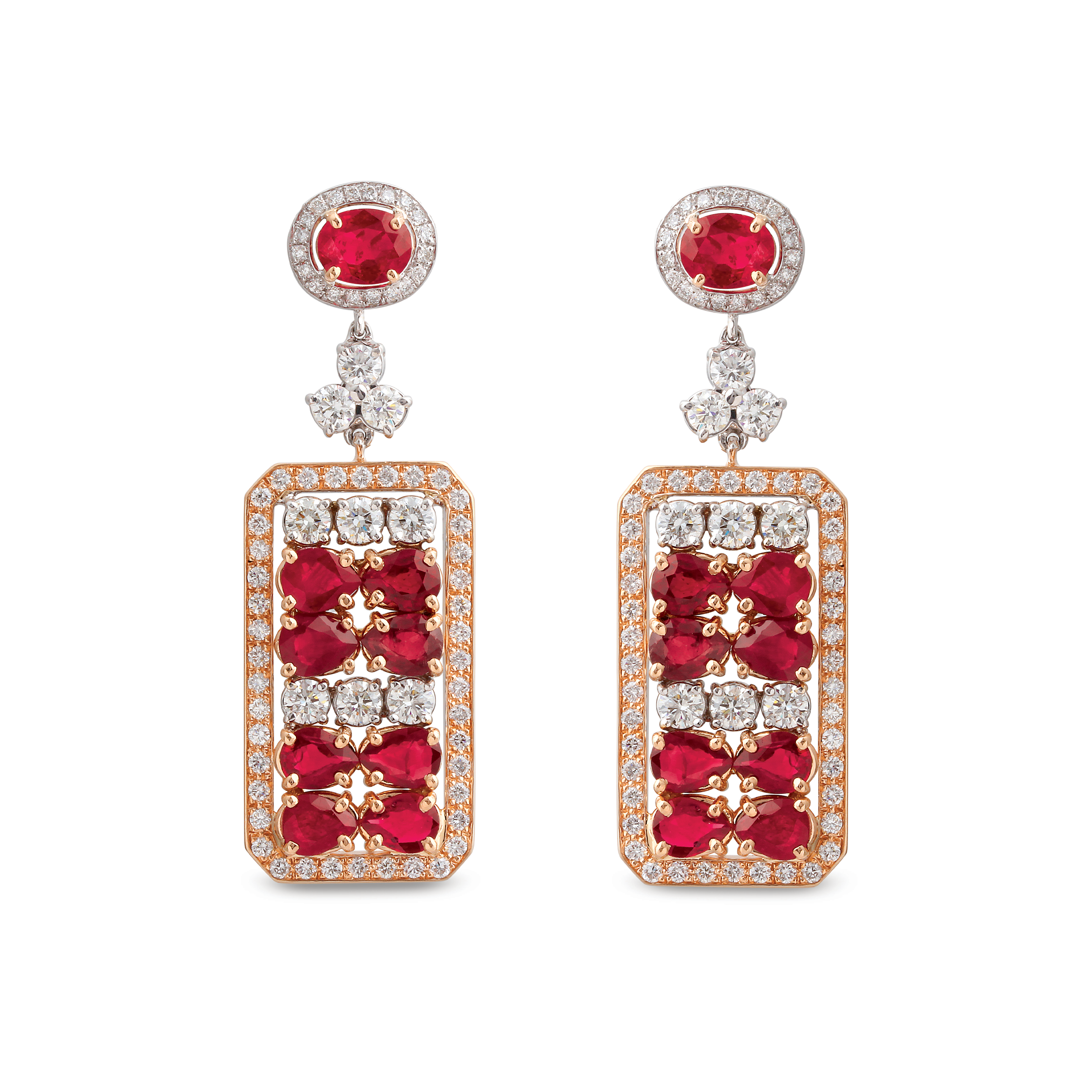 La Tablette Rouge Earrings
