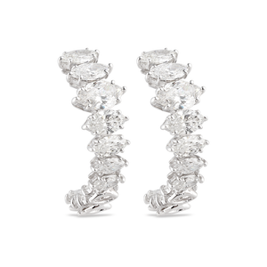 Boucles d’oreilles de haute joaillerie GH en or blanc par George Hakim