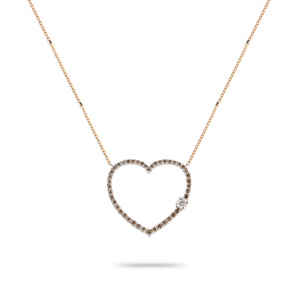 Pendentif GH en or blanc et rose par George Hakim