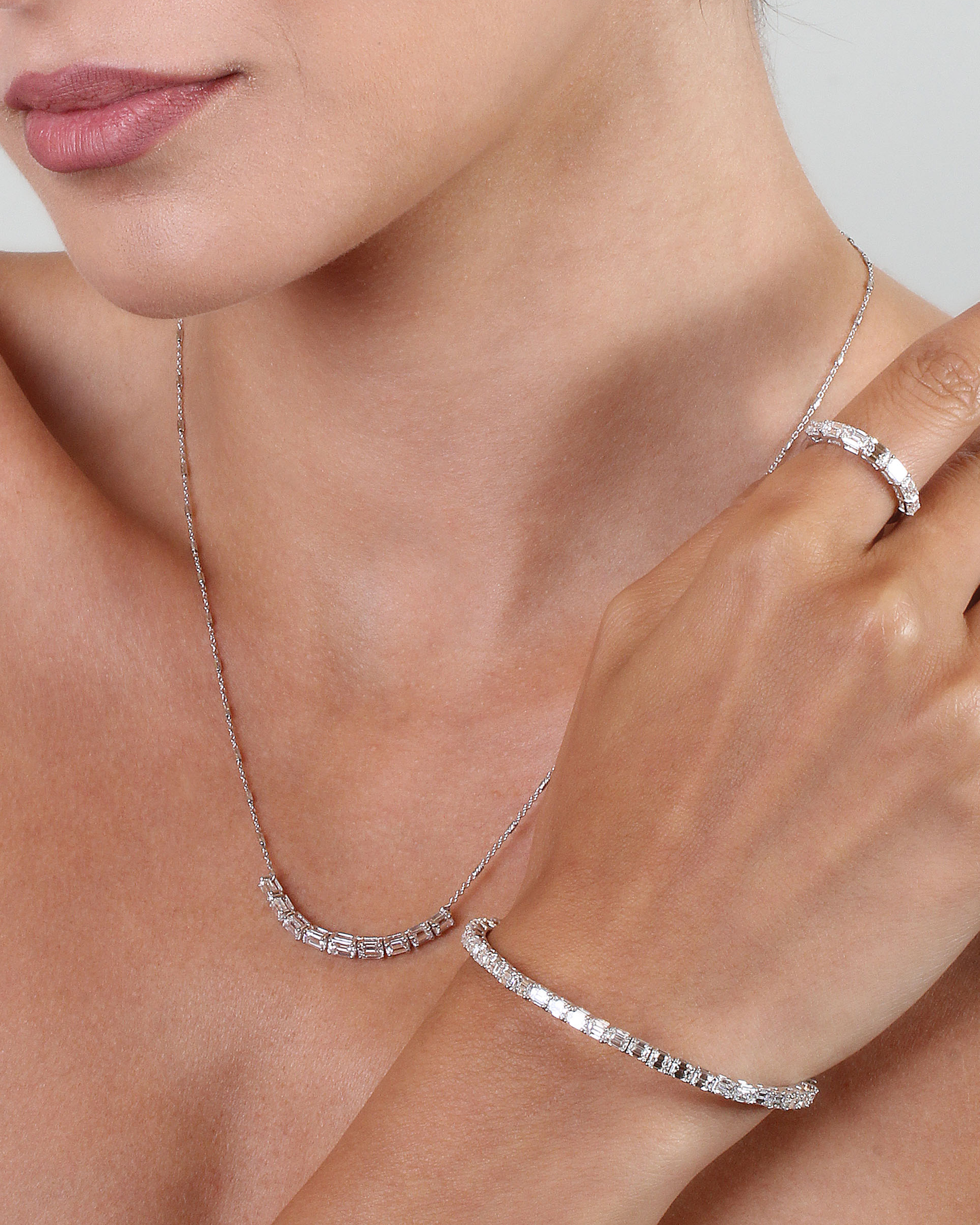 Aionia Emerald Cut Bracelet, Small Model