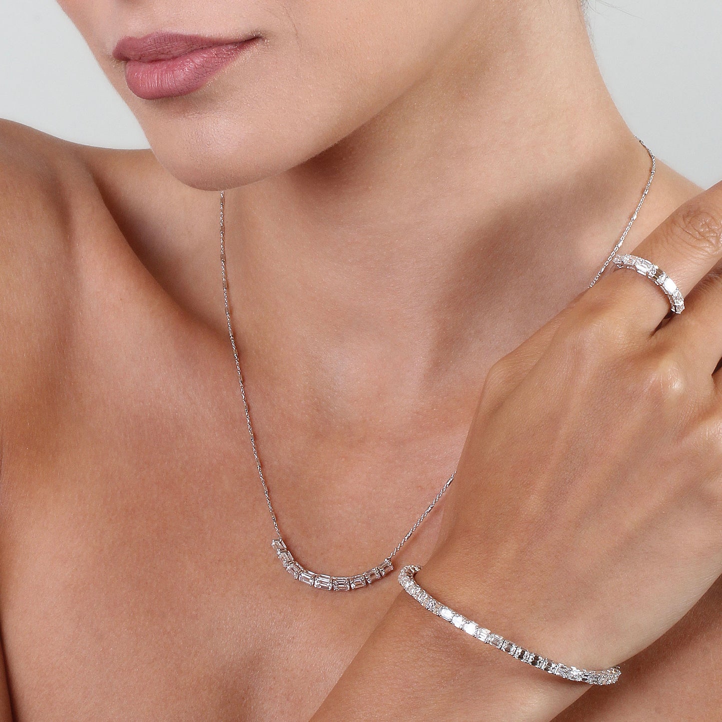 Aionia Emerald Cut Bracelet, Small Model